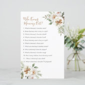 Winter White Floral die mama het beste spel kent (Staand voorkant)