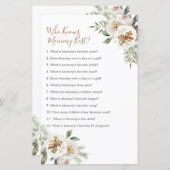 Winter White Floral die mama het beste spel kent (Voorkant / Achterkant)