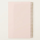 Winter White Floral Personalized Planner (Achterkant)