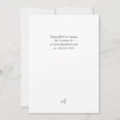 Winter White Floral & Pine Kerstmis of feestdag Kaart (Achterkant)