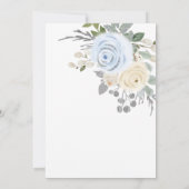 Winter White Floral Snowflake Vrijgezellenfeest Kaart (Achterkant)