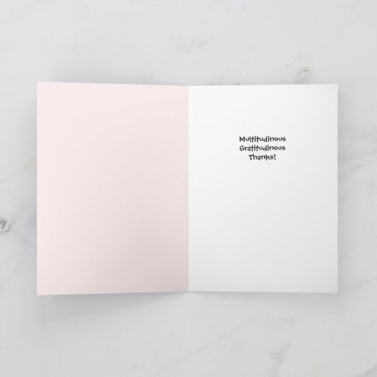 Winter White Floral – Thanks So Much Greeting Card Kaart (Binnen)