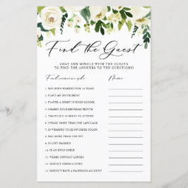 Winter White Flowers vindt de Kaart van de gastdou