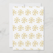 Winter White & Gold Truck Floral Kerstmis Kaart (Achterkant)