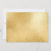 Winter White & Gold Truck Floral Wedding Kaart (Achterkant)