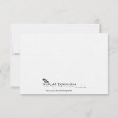 Winter White Green Mistletoe Wedding Save the Date (Achterkant)