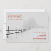 Winter White Invitation Kaart (Voorkant)