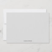 Winter White Invitation Kaart (Achterkant)