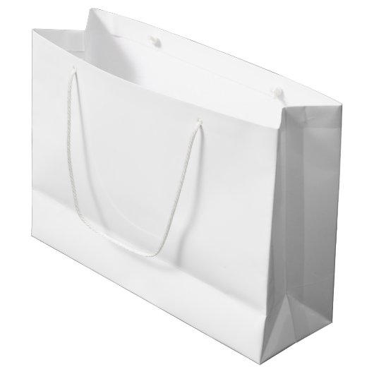 Winter White Large Gift Bag Groot Cadeauzakje (Voorkant Gekanteld)