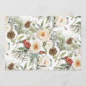 Winter White Nothing Fancy Just Love Wedding Kaart (Achterkant)