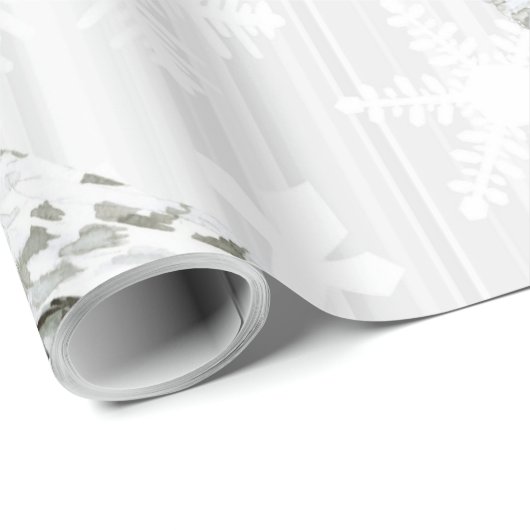 Winter White Owl Pattern 10 Cadeaupapier (Rol Hoek)