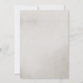 Winter White Rose en Pine Cone Wedding Kaart (Achterkant)