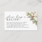 Winter White Roses Evergreen Neem een recept mee Informatiekaartje (Voorkant)