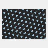 Winter White Shiny Pine Tree Inpakpapier Vel (Voorkant 2)