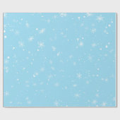 Winter White Snowflake Cadeaupapier (Vlak)