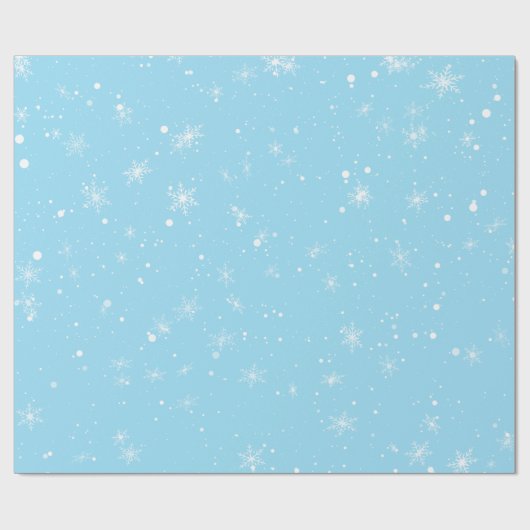 Winter White Snowflake Cadeaupapier (Vlak)