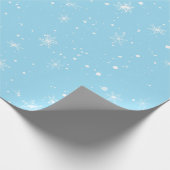 Winter White Snowflake Cadeaupapier (Hoek)