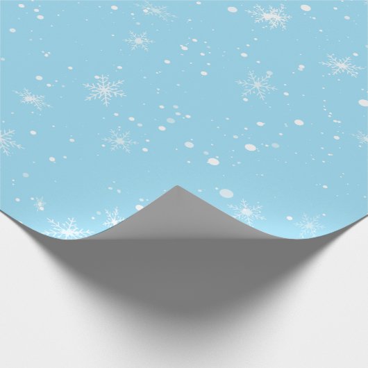Winter White Snowflake Cadeaupapier (Hoek)