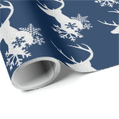 Winter White Swirl-kerstfeestdag Cadeaupapier (Rol Hoek)
