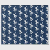 Winter White Swirl-kerstfeestdag Cadeaupapier (Vlak)