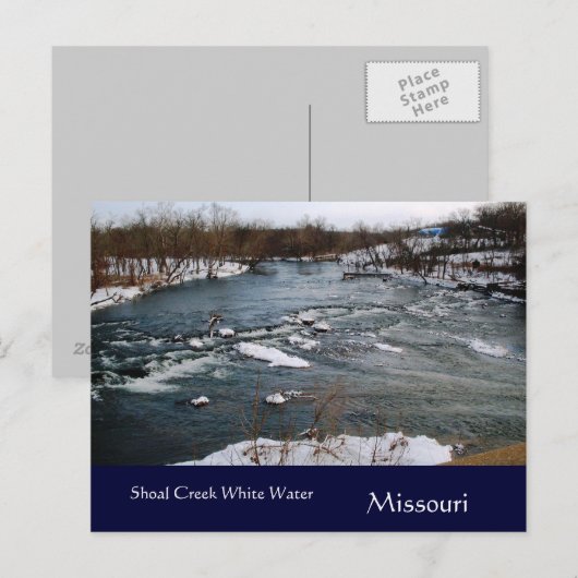 Winter White Water Missouri Briefkaart (Voorkant / Achterkant)