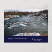 Winter White Water Missouri Briefkaart (Voorkant)