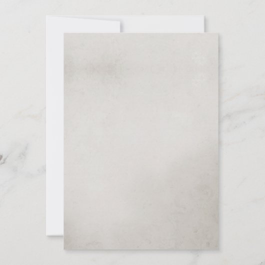 Winter White Wedding Rozen and Pine Photo Save The Date (Achterkant)