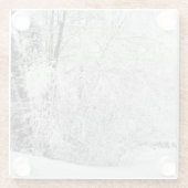 Winter Whites Glazen Onderzetter (Achterkant)