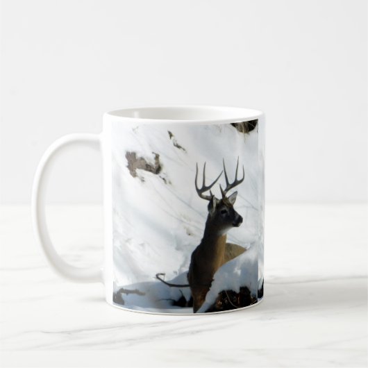 Winter Whitetail Buck Antlers Mok (Links)