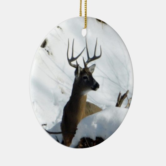 Winter Whitetail Deer Ornament (Rechts)