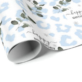 Winter Wild Glacier Leopard Cadeaupapier (Rol Hoek)