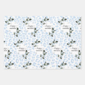 Winter Wild Glacier Leopard Inpakpapier Vel (Voorkant)
