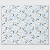Winter Wild Gletscher Luipaard Cadeaupapier (Vlak)