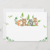 Winter Wild One Eerste Verjaardag Foto uitnodiging (Achterkant)