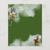 Winter Wilde Mice 5e verjaardag uitnodiging (Achterkant)