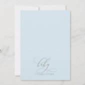 Winter Wilderness Baby Boy Baby shower Kaart (Achterkant)