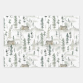 Winter Wilderness Holiday Assortation Inpakpapier Vel (Voorkant)