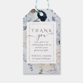 Winter Wildflower Elegant Boho Baby shower Cadeaulabel