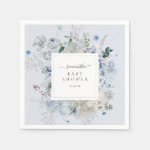Winter Wildflower Elegant Boho Baby shower