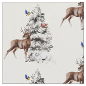 Winter Wildlife met sneeuwboom Stof (Close Up)