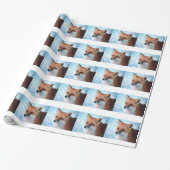 Winter Wildlife Red Fox Cadeaupapier (Uitgerold)
