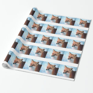 Winter Wildlife Red Fox Cadeaupapier