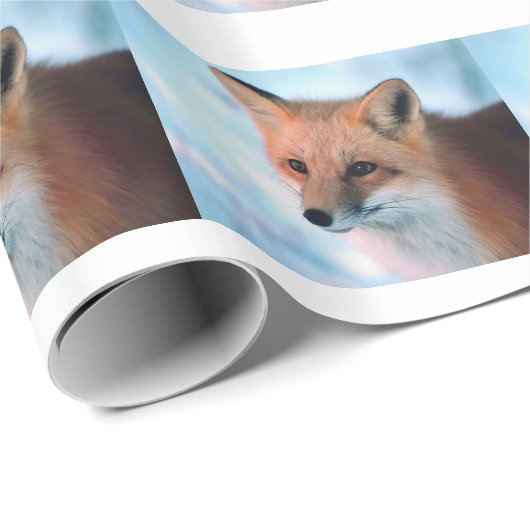 Winter Wildlife Red Fox Cadeaupapier (Rol Hoek)