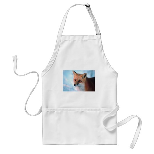 Winter Wildlife Red Fox Standaard Schort (Voorkant)
