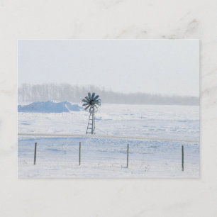 Winter Windmill Briefkaart