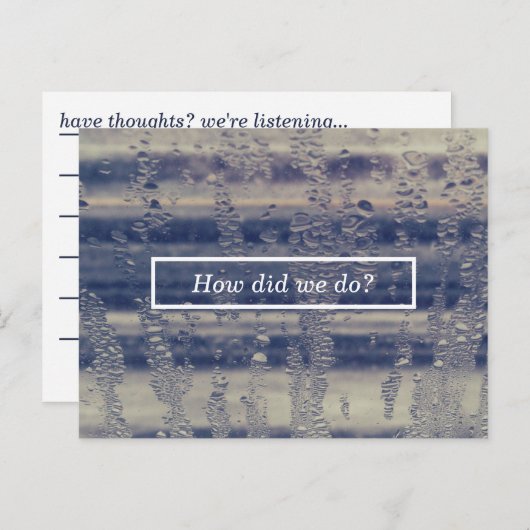 winter window commentaarkaart briefkaart (Voorkant / Achterkant)