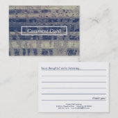 winter window commentaarkaart visitekaartje (Voorkant / Achterkant)