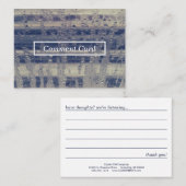 winter window commentaarkaart visitekaartje (Voorkant / Achterkant)