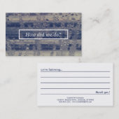 winter window commentaarkaart visitekaartje (Voorkant / Achterkant)