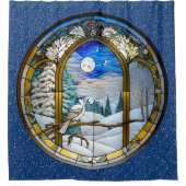 Winter Window Shower Curtain Douchegordijn (Voorkant)